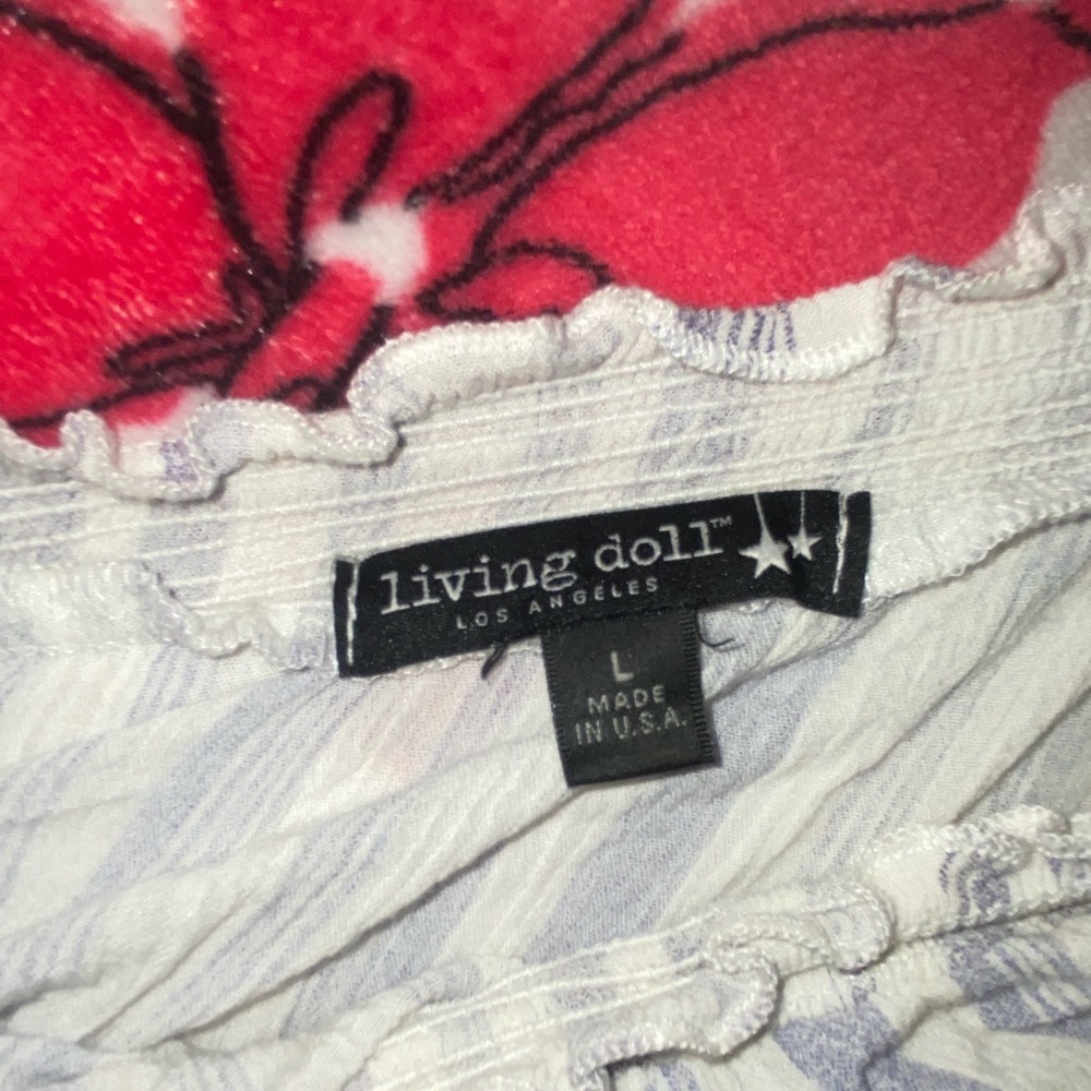 Striped Off-Shoulder Top - Picture 2 of 2
